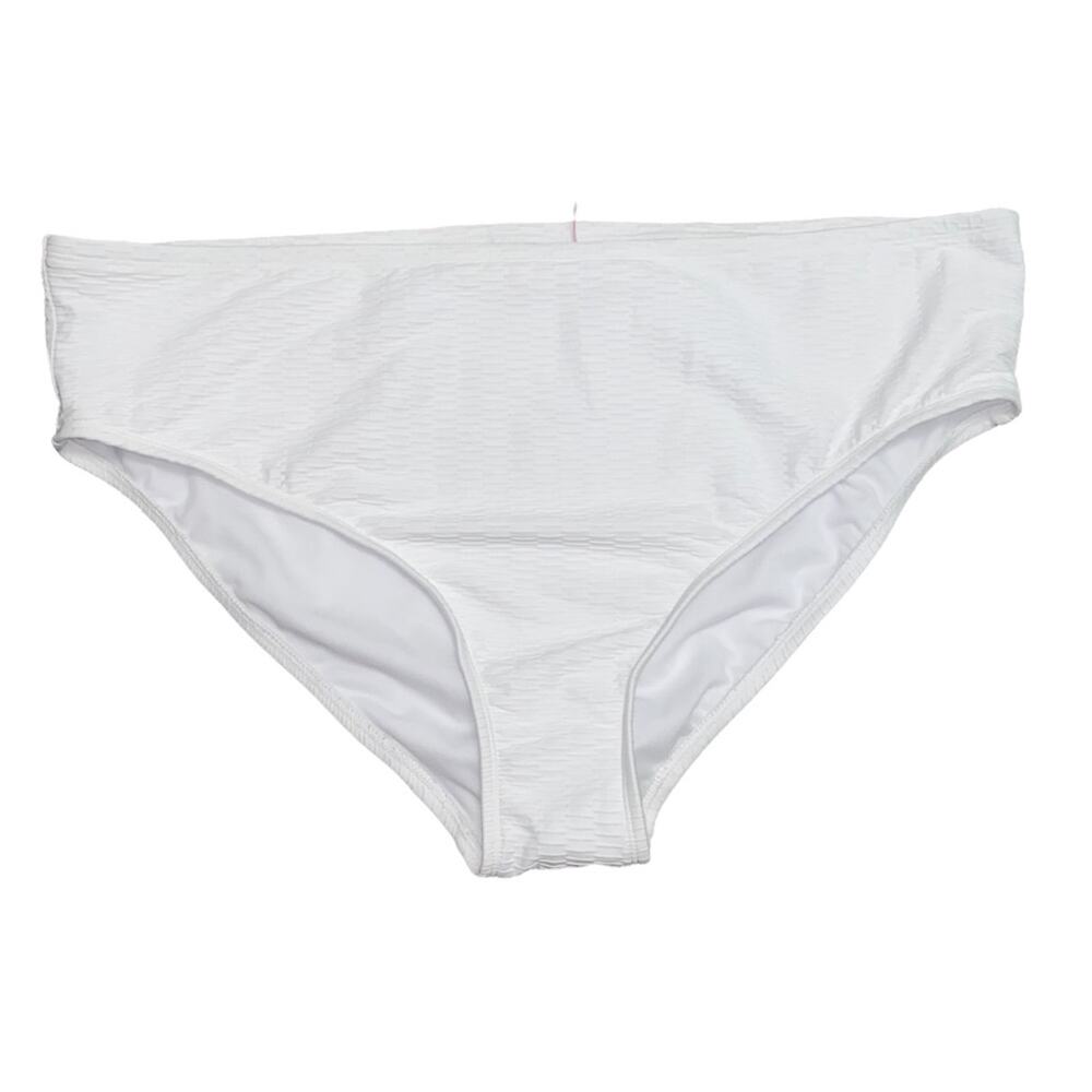 Stoney Clover Lane x Target White Textured Bikini Bottoms‎ 2X NWT High Rise Swim